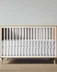 New York Crib in Sandstone / Solid White finish
