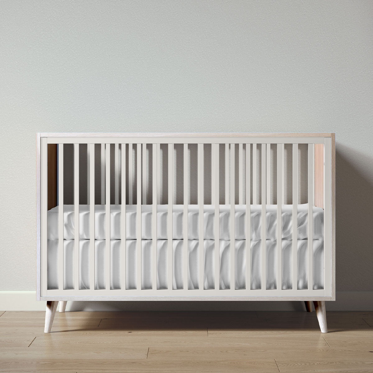 New York Crib in Washed White / Bianco Satinato finish