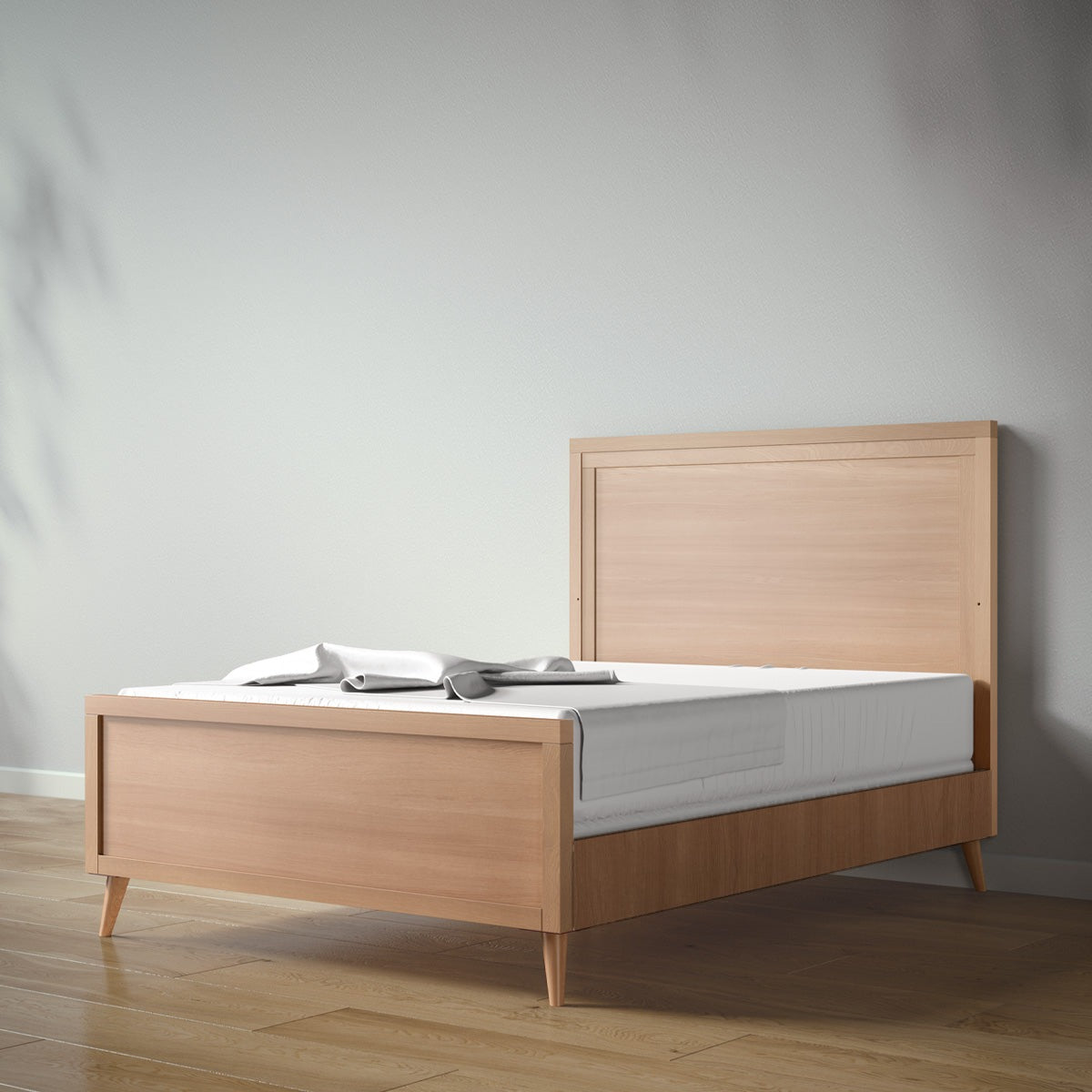 New York Full Bed in Albero Puro / Nocello finish
