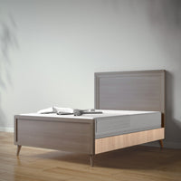 New York Full Bed in Aqua Grey / Albero Puro finish