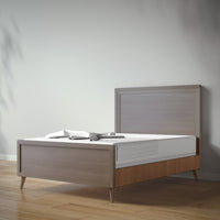 New York Full Bed in Aqua Grey / Nocello finish