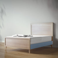 New York Full Bed in Ash / Navy finish