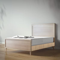 New York Full Bed in Ash / Sandstone finish