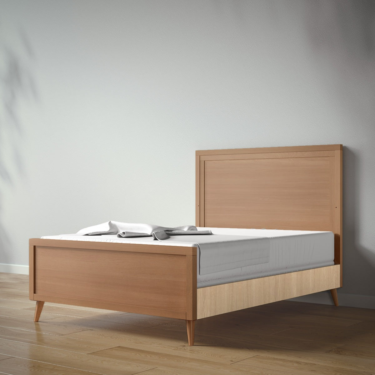 New York Full Bed in Bruno Antico / Sandstone finish
