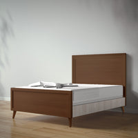 New York Full Bed in Nocello / Aqua Grey finish
