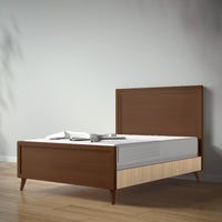 New York Full Bed in Nocello / Sandstone finish