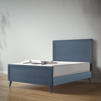 New York Full Bed in Navy / Navy finish
