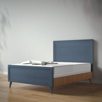 New York Full Bed in Navy / Nocello finish