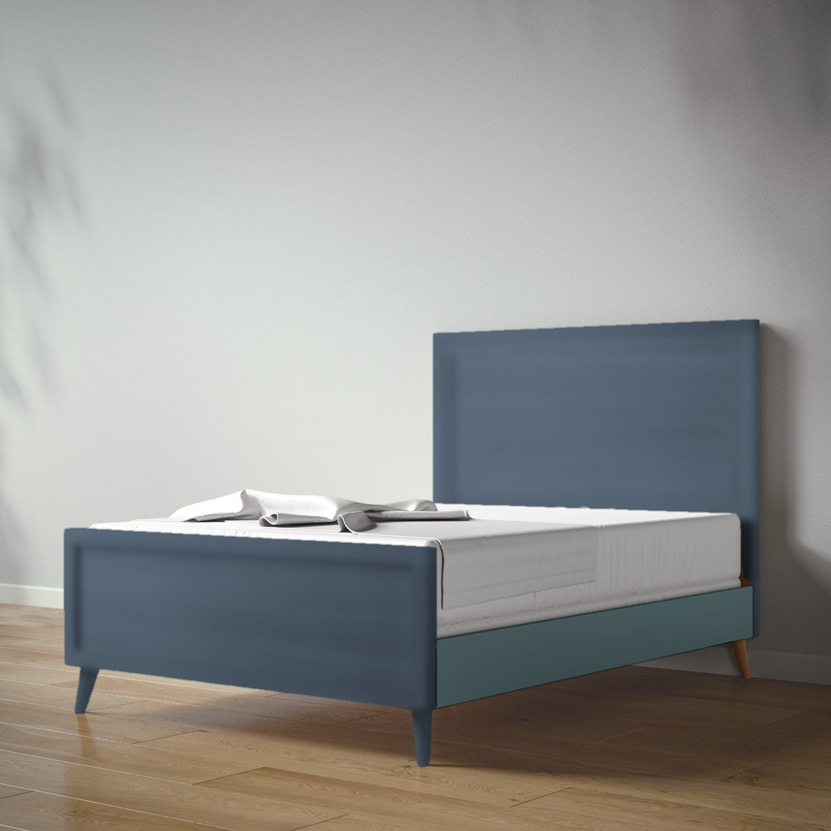 New York Full Bed in Navy / Rosemary finish