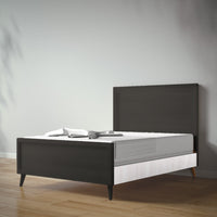 New York Full Bed in Peppercorn / Washed White finish