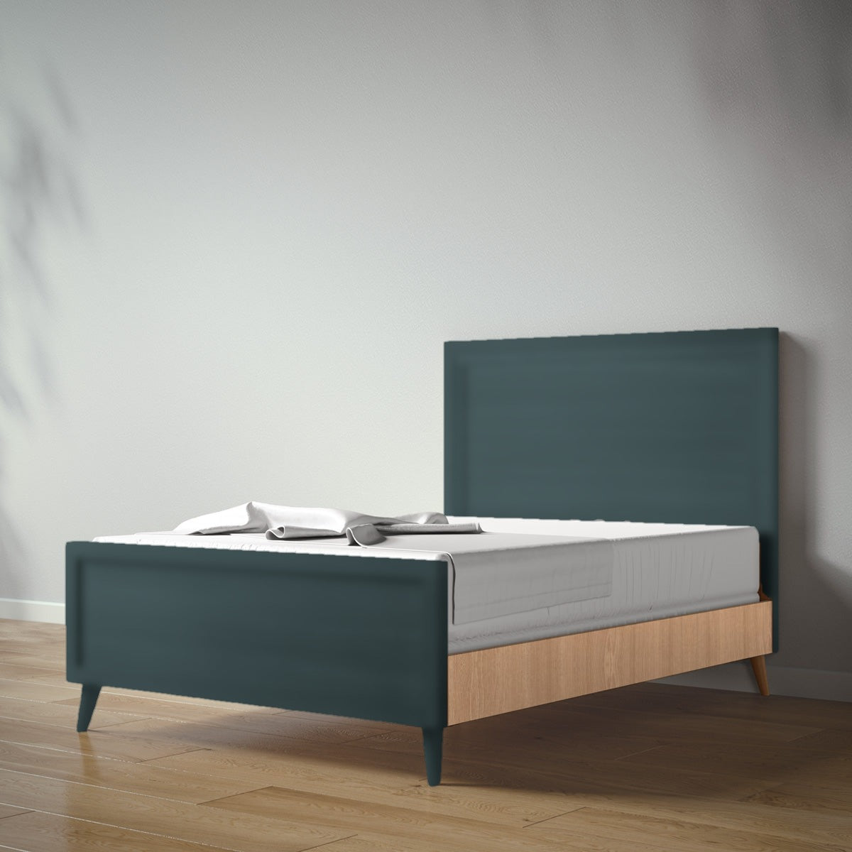 New York Full Bed in Rosemary / Bruno Antico finish