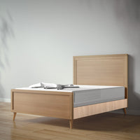 New York Full Bed in Sandstone / Albero Puro finish