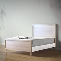 New York Full Bed in Washed White / Washed White finish