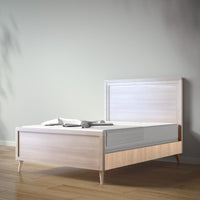 New York Full Bed in Washed White / Albero Puro finish