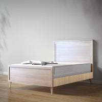New York Full Bed in Washed White / Sandstone finish