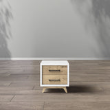 Uptown Nightstand with Black Handles