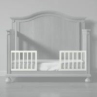 Dakota Crib Toddler Rail in Solid White finish