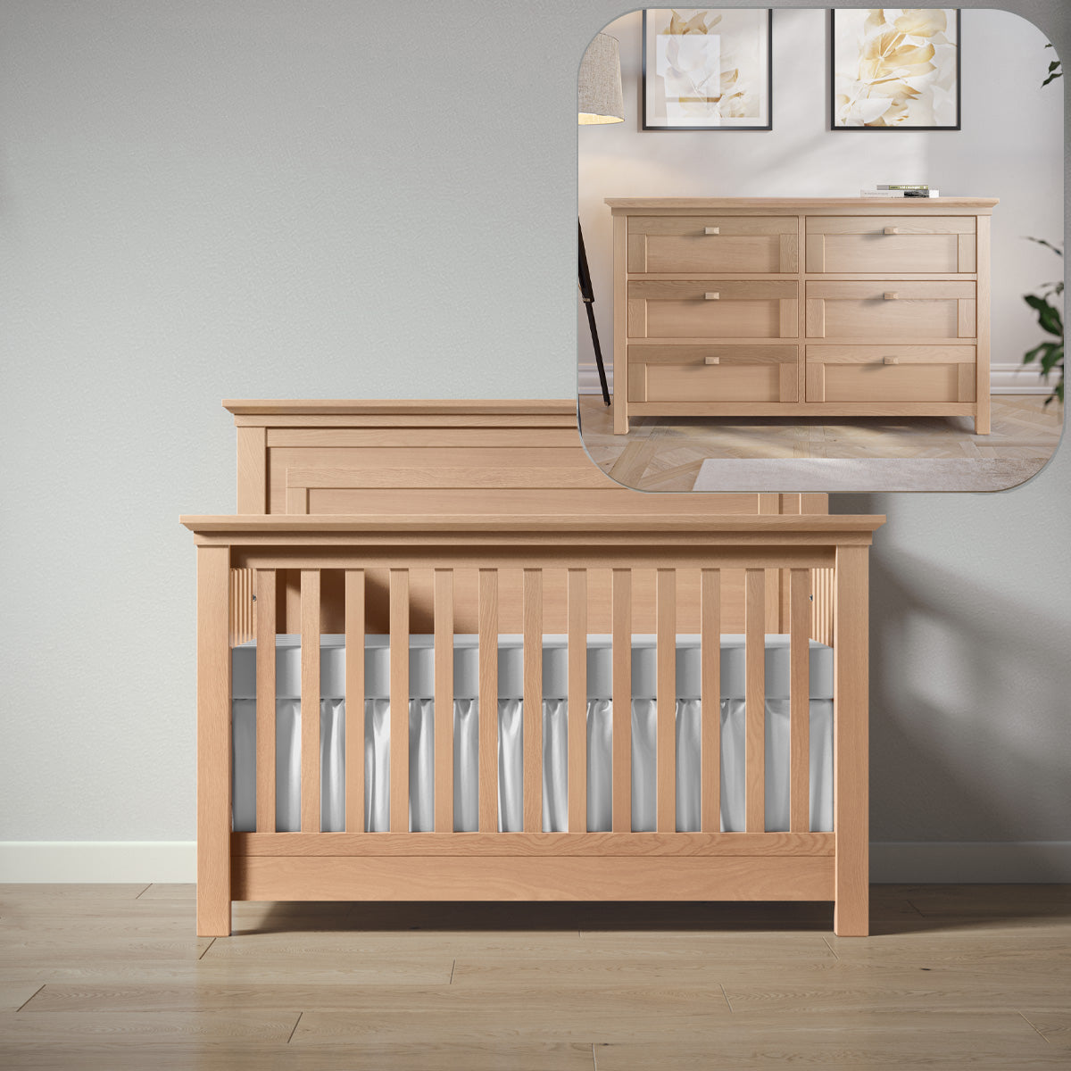 Karisma Nursery Set (Quick-Ship) | Crib + Dresser | 100% Solid Wood Karisma Nursery Set (Quick-Ship) | Crib + Dresser | 100% Solid Wood