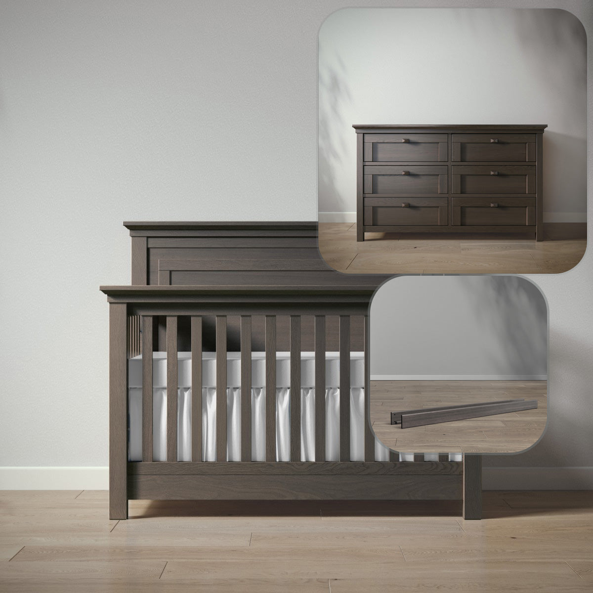 Karisma Crib and Dresser Set | CPSC Tested Nursery | 100% Solid Wood Karisma Crib and Dresser Set | CPSC Tested Nursery | 100% Solid Wood