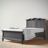 Cleopatra Full Bed / Solid Back