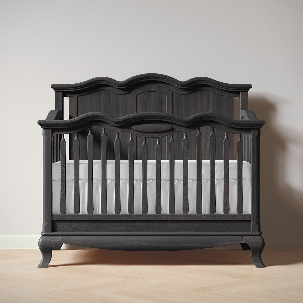 Cleopatra Convertible Crib / Solid Back by Romina Furniture