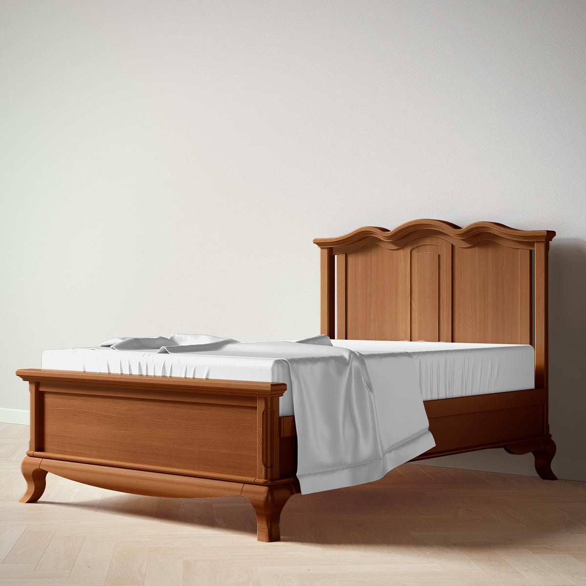 Cleopatra Full Bed / Solid Back