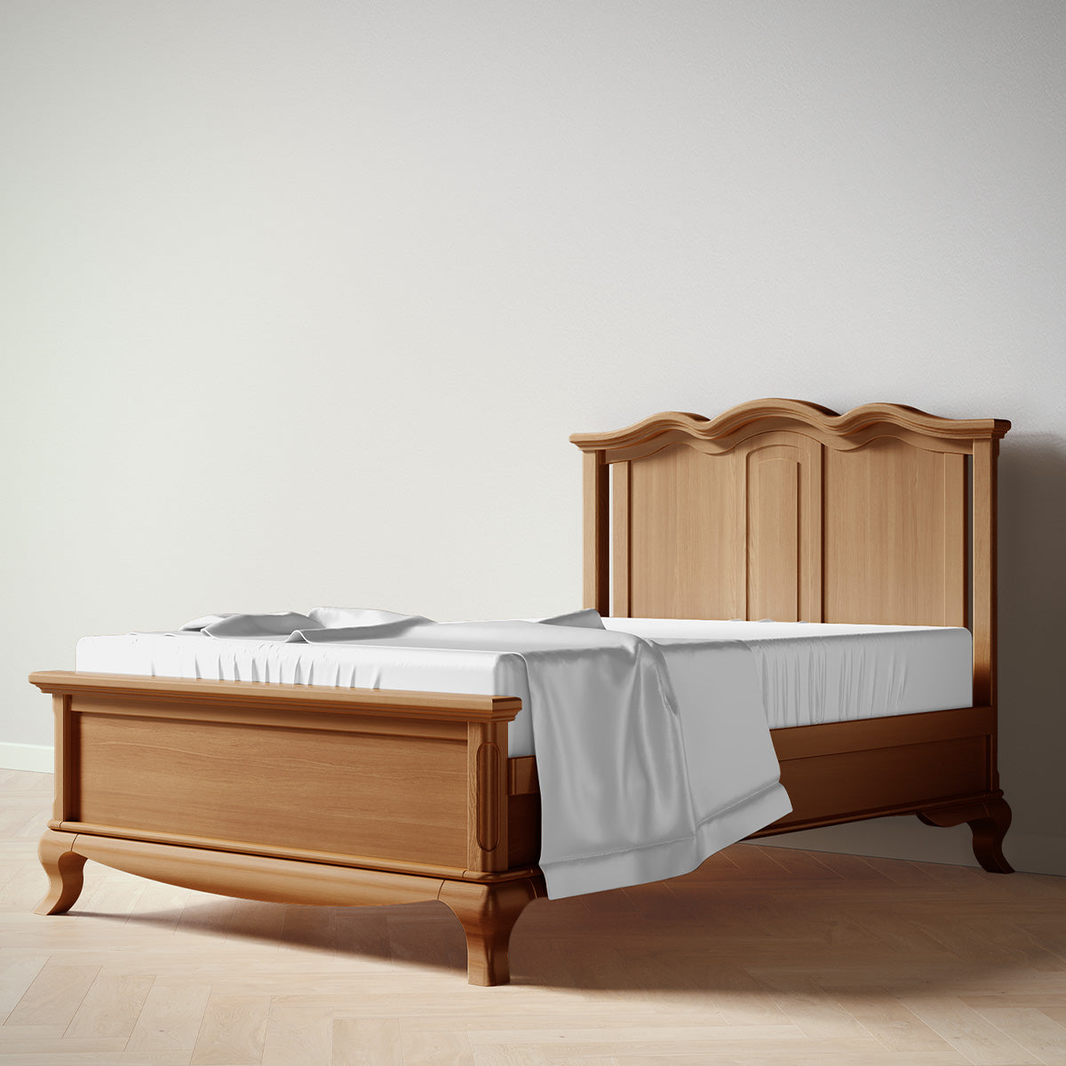 Cleopatra Full Bed / Solid Back