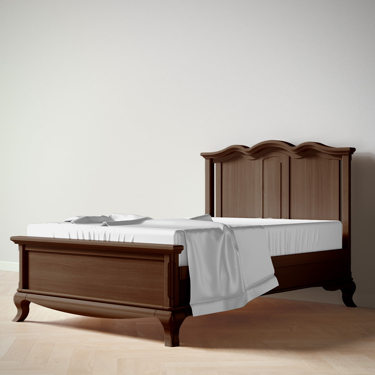 Cleopatra Full Bed / Solid Back