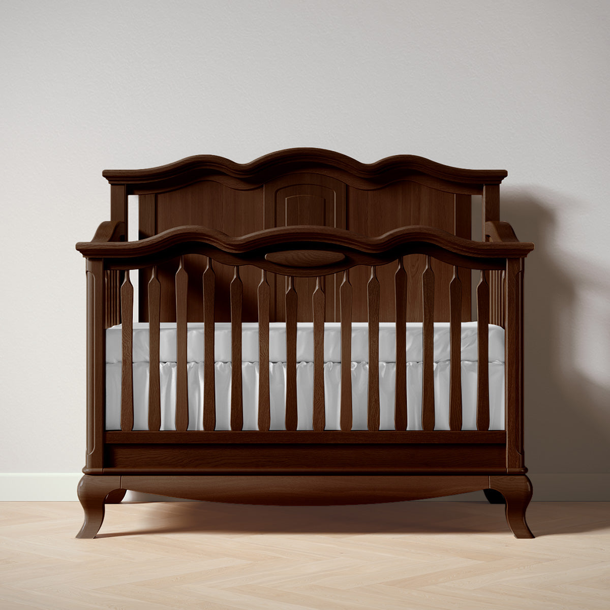 Cleopatra Convertible Crib / Solid Back