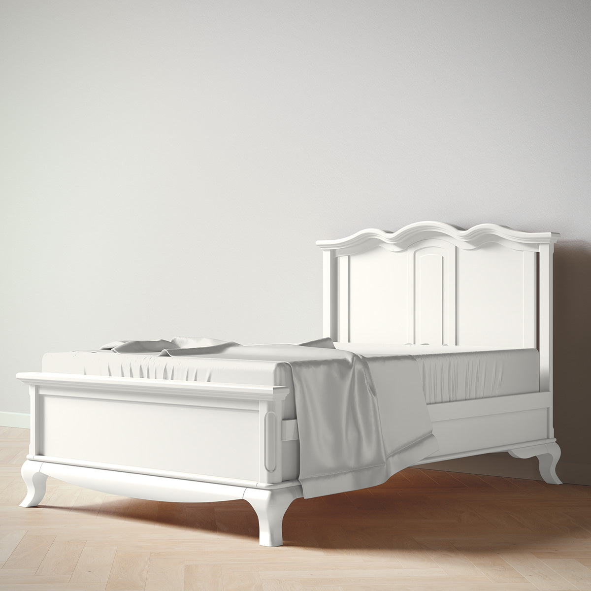 Cleopatra Full Bed / Solid Back