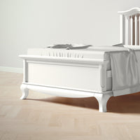 Cleopatra Low-Profile Footboard in Solid White finish
