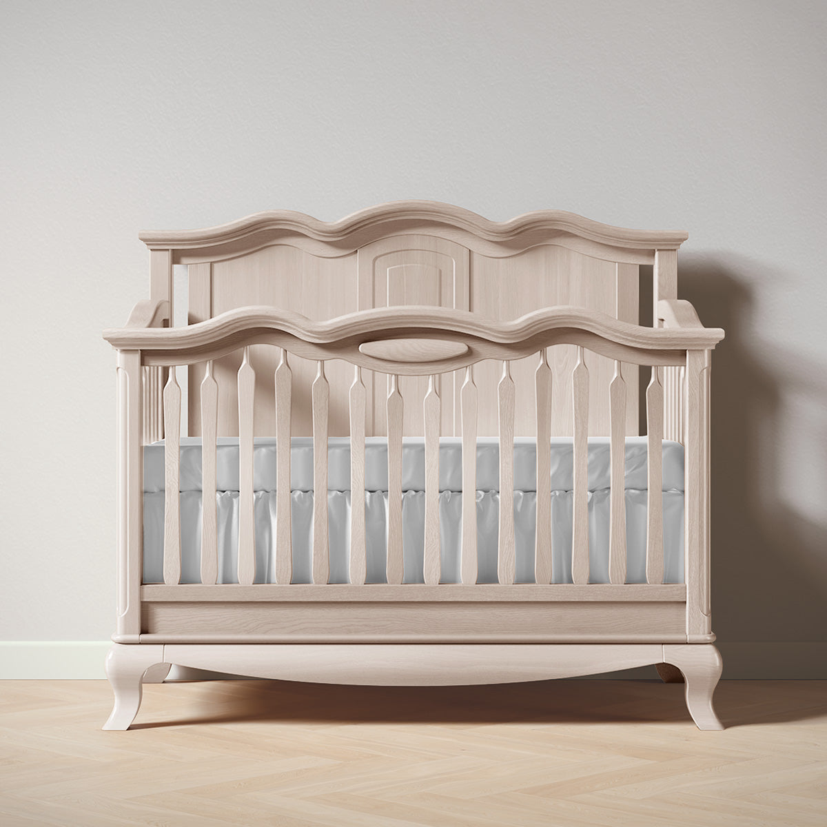 Cleopatra Convertible Crib / Solid Back