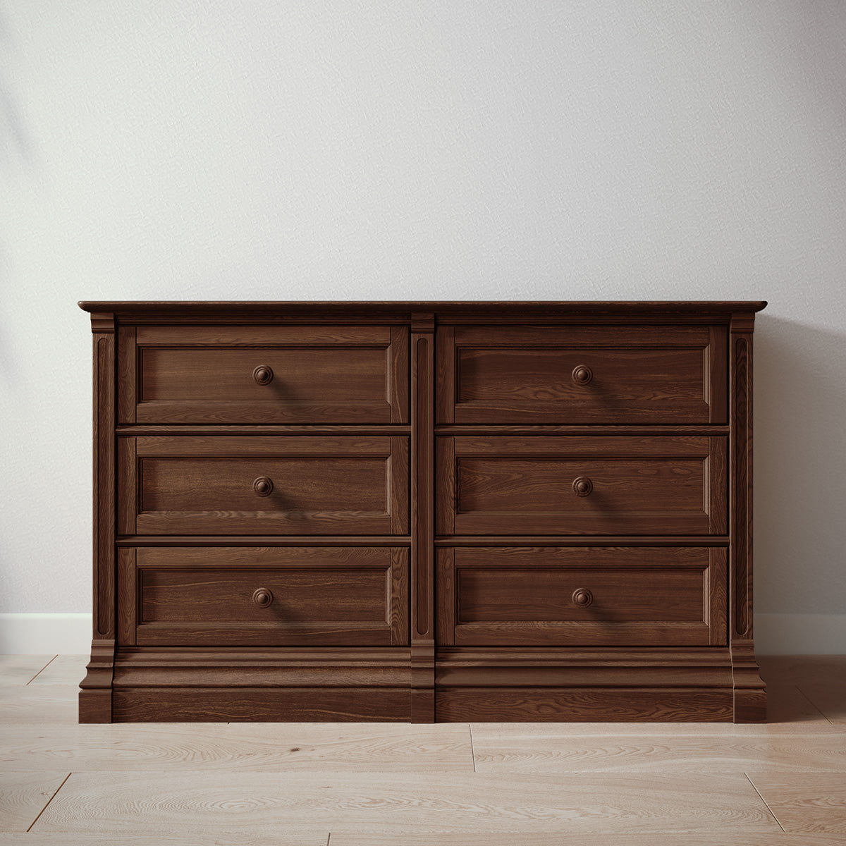 Imperio Double Dresser by Romina Furniture | 100% Solid Wood