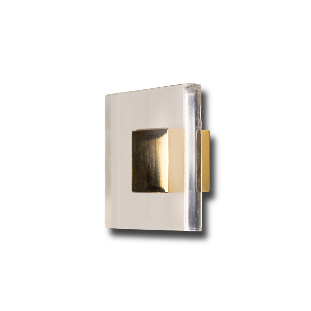 Lucite Square - Gold / Lucite