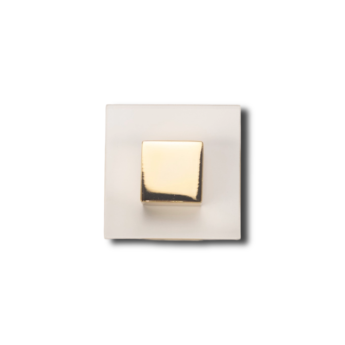 Lucite Square - Gold / Lucite