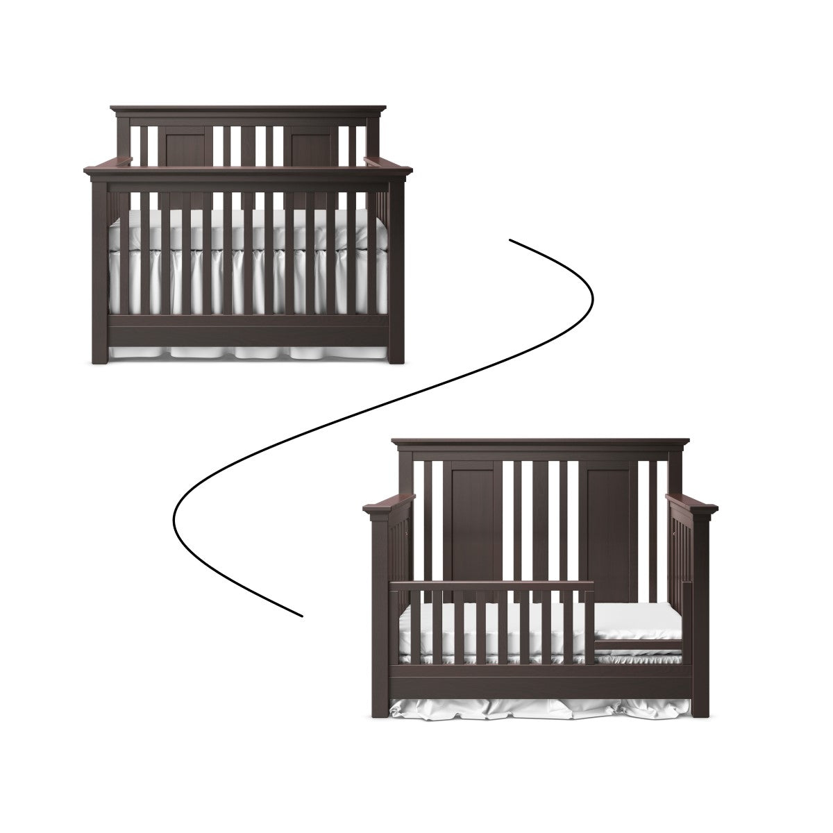 Karisma Toddler Rail for Convertible Crib #5501 and #5502