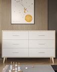 New York Double Dresser Natural with White