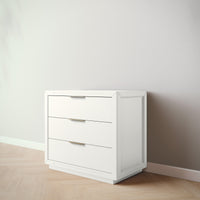 Quadro Single Dresser in Solid White finish, view 2