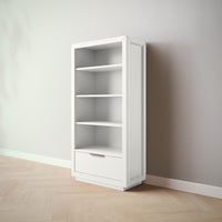 Quadro Bookcase in Solid White finish, view 2