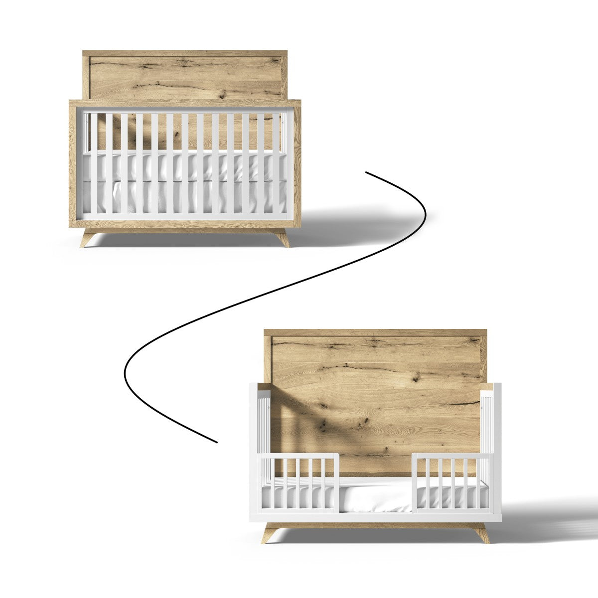 Uptown Toddler Rail for Convertible Crib