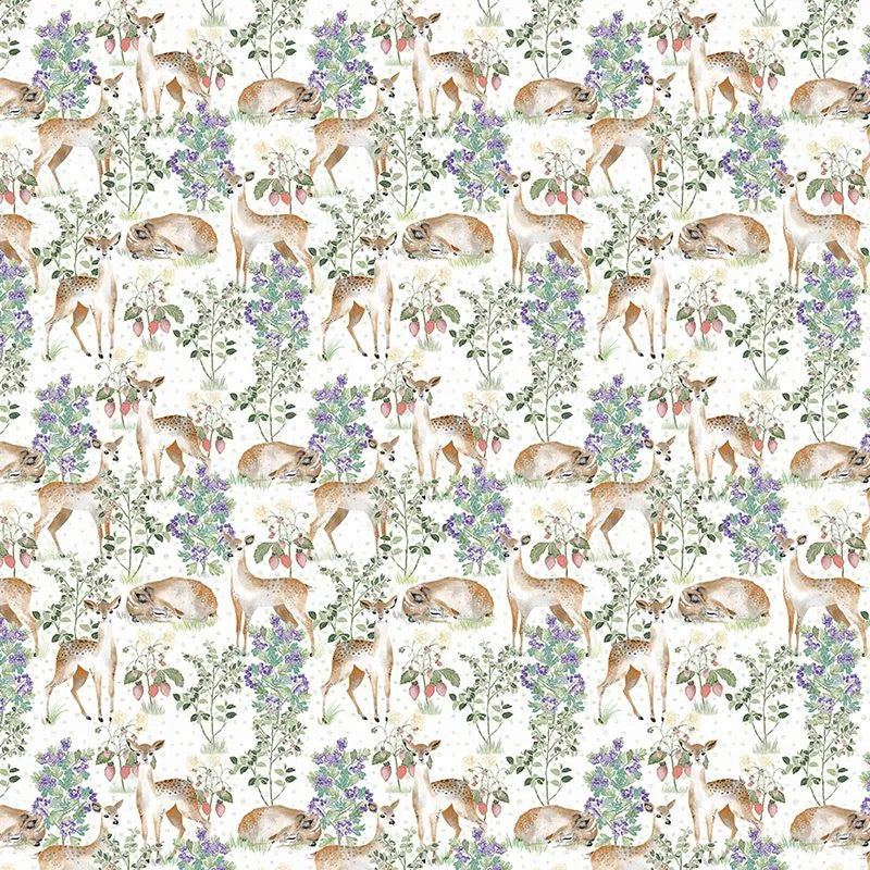 Anca's Fawn In White Wallpaper