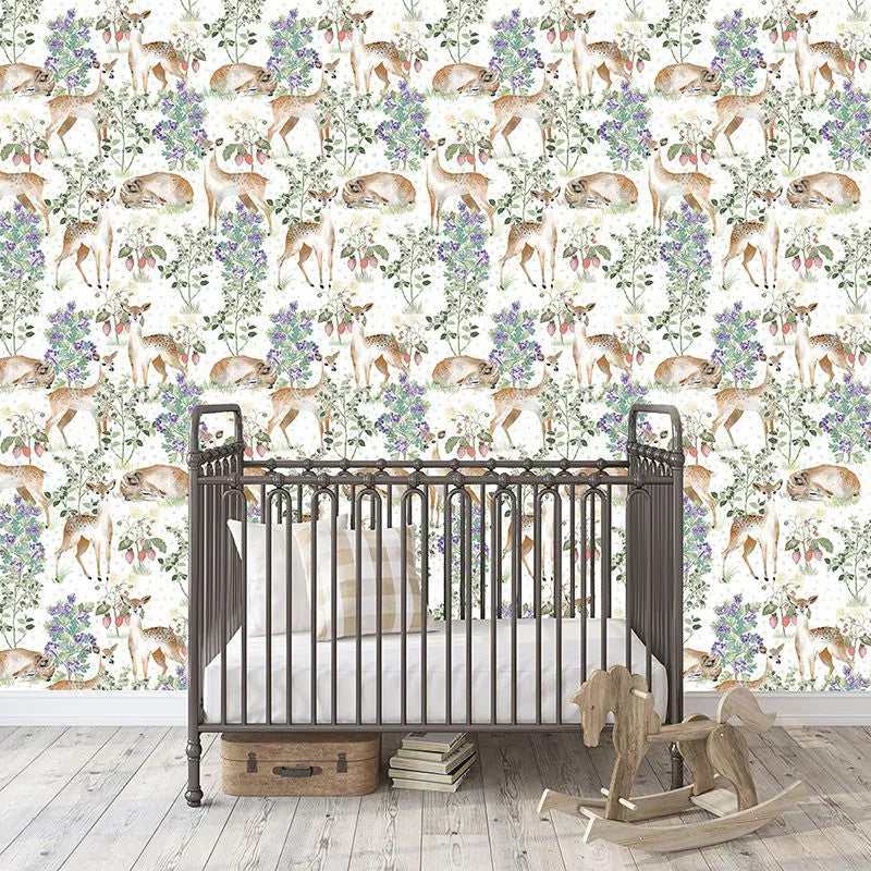 Anca's Fawn In White Wallpaper