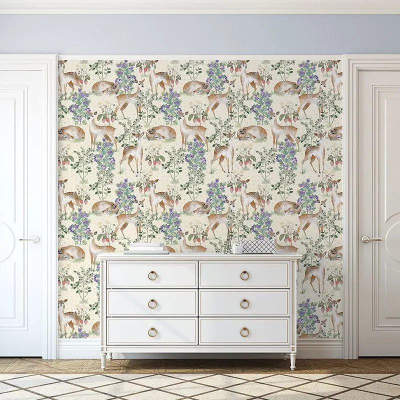 Anca's Fawn In Yellow Wallpaper