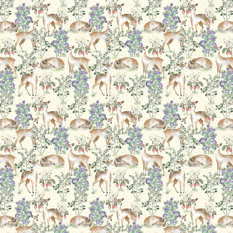 Anca's Fawn In Yellow Wallpaper