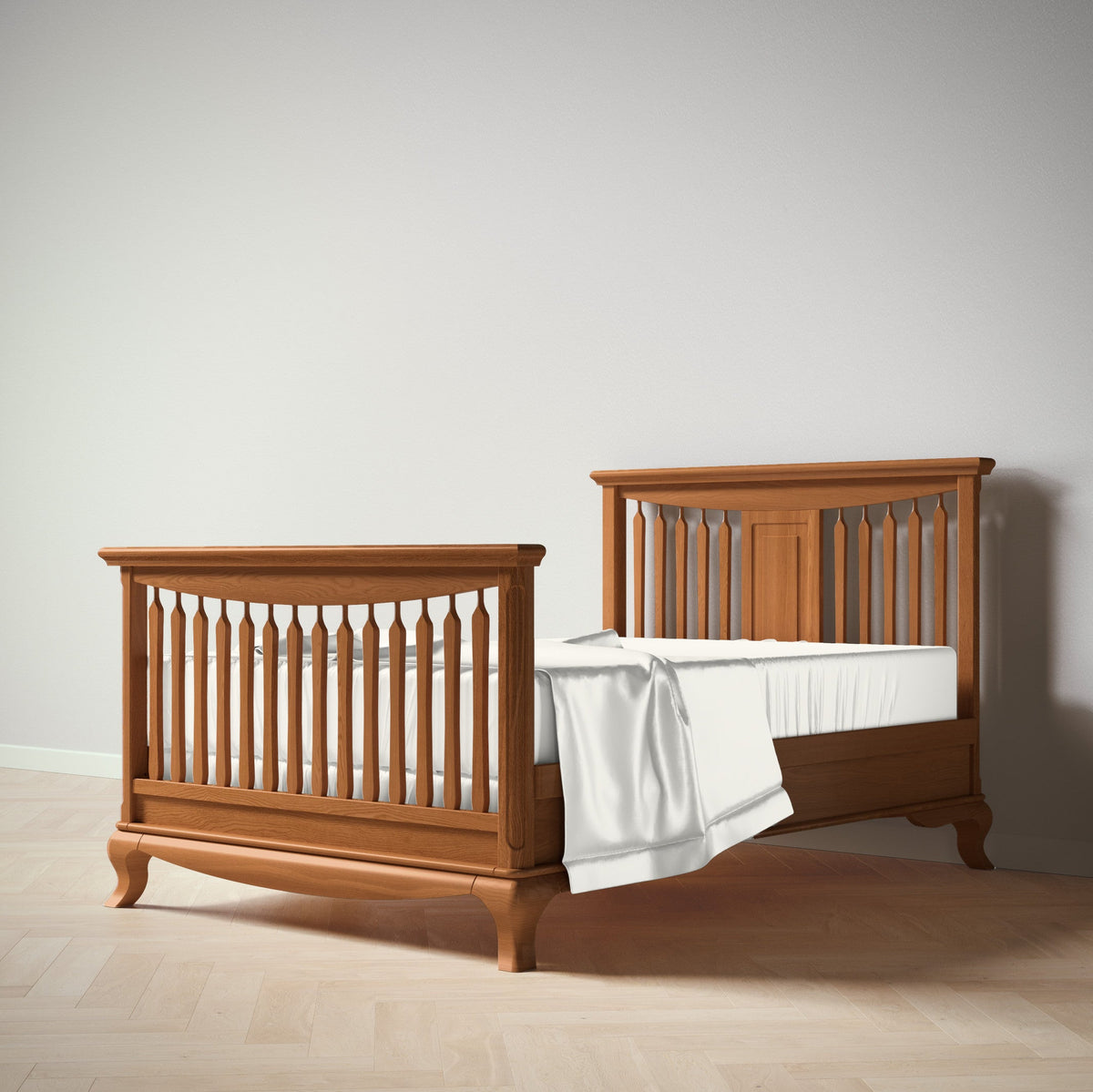Antonio Convertible Crib / Open Back in Bruno Antico finish