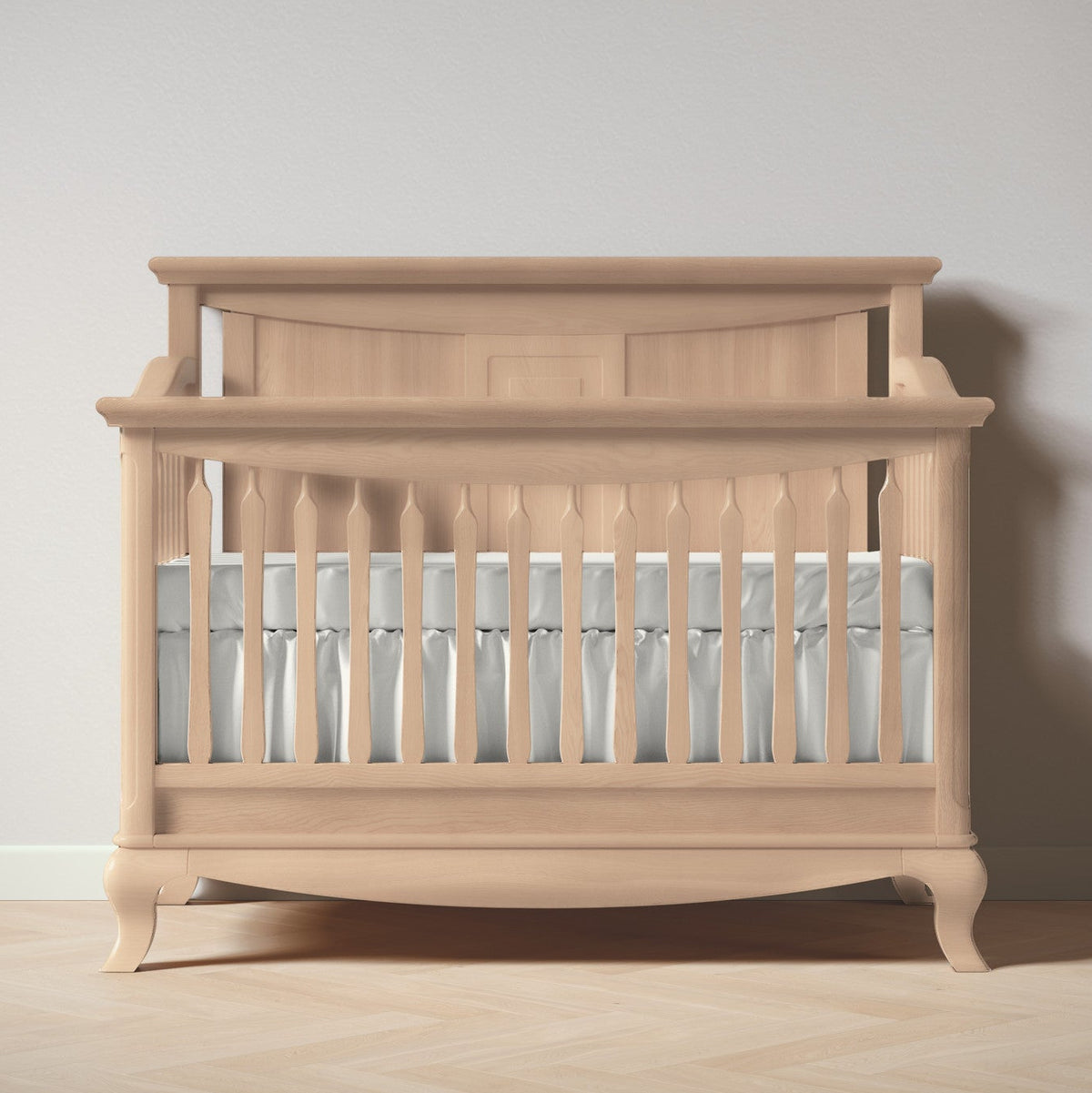 Antonio Convertible Crib / Solid Back in Albero Puro finish