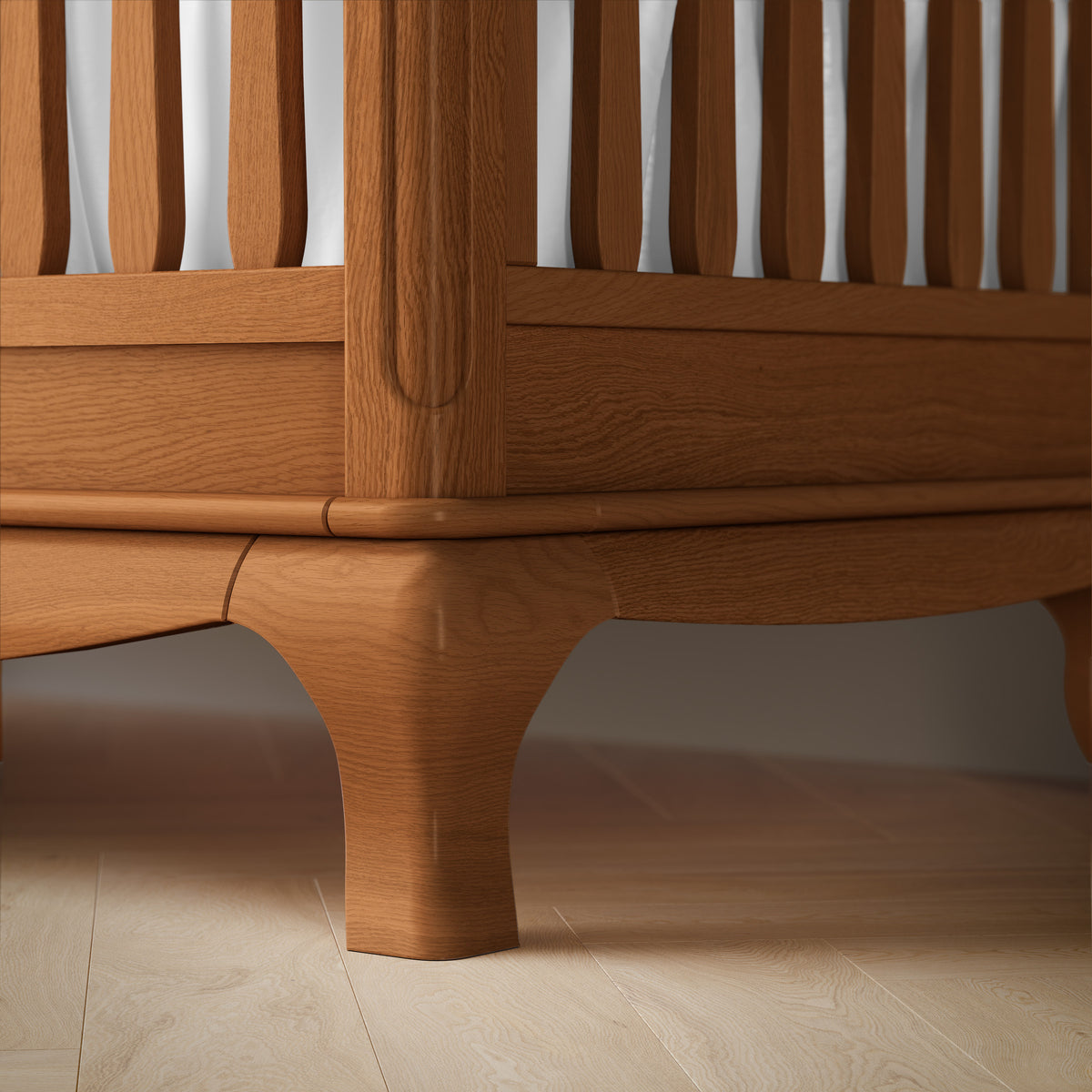 Antonio Convertible Crib / Solid Back in Bruno Antico finish