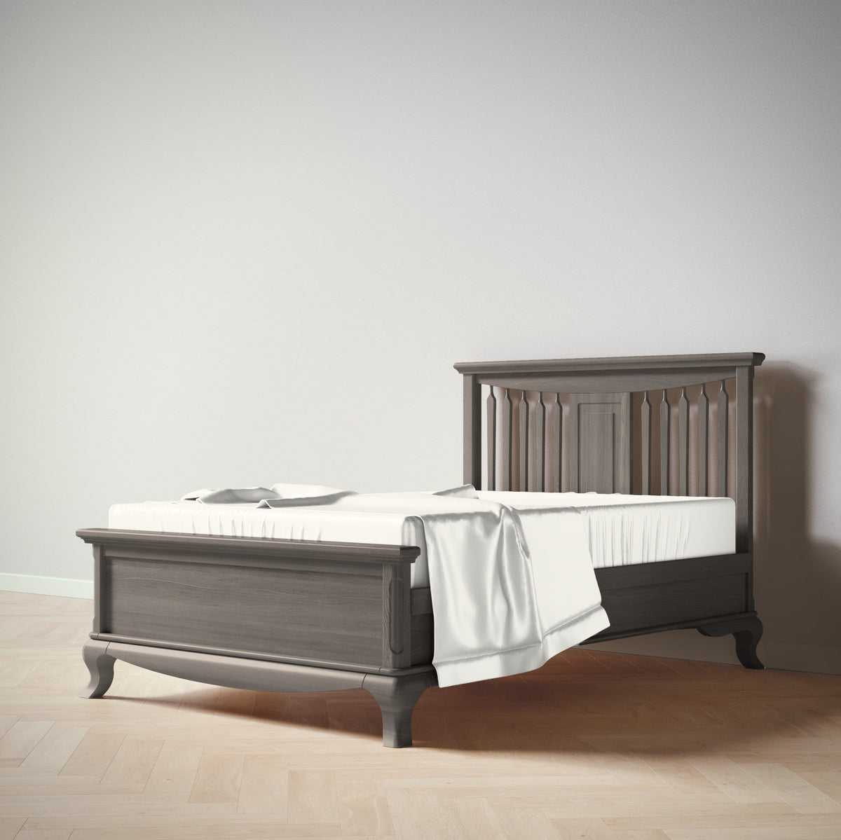 Antonio Full Bed in Aqua Grey finish