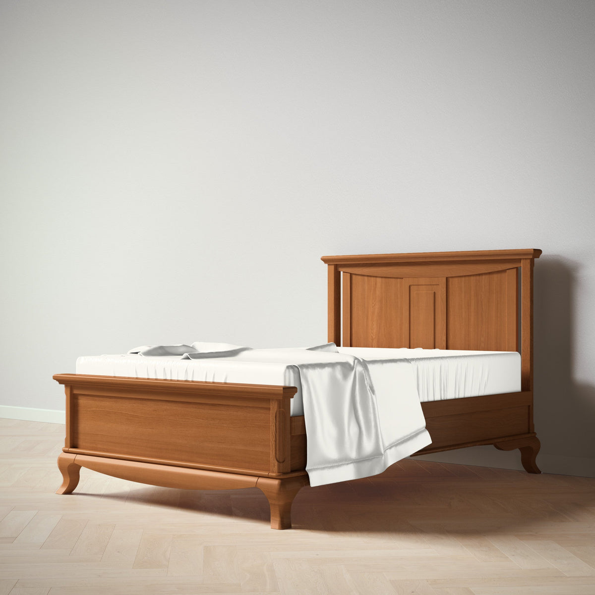 Antonio Full Bed / Solid Back in Bruno Antico finish