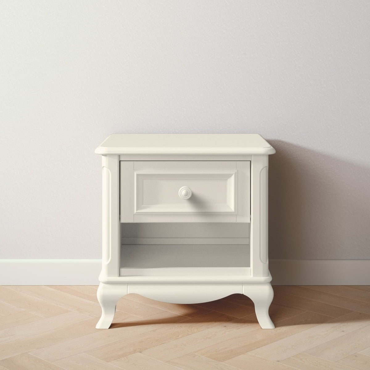 Antonio Nightstand in Bianco Satinato finish